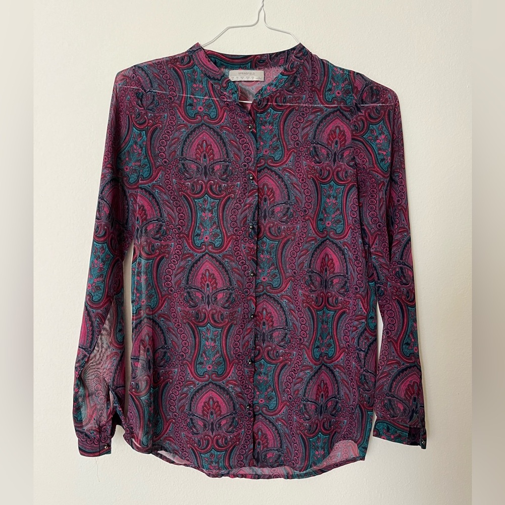 Jewel Toned Paisley Shirt